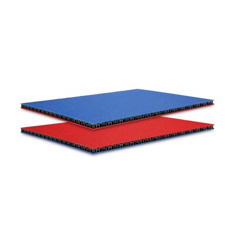 Adam Hall Hardware 0568 BLUR - SolidLite® PP. Plate Blue / Red 6,8 mm, 2500 x 1250 mm