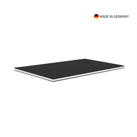 Adam Hall SolidCore® black PP panel, white core, 6.6 mm, 2500 x1250 mm - Adam Hall Hardware
