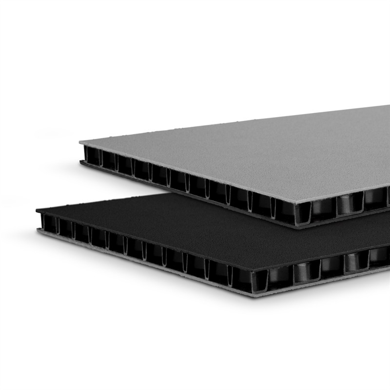 Adam Hall Hardware 0594 BG - SolidLite® PP. Plate black / grey 9.4 mm, 2500 x 1250 mm