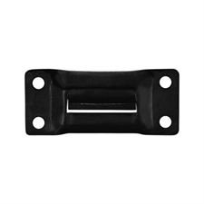 Keeper plate for 17302 BLK, steel, black galvanised - Adam Hall Hardware