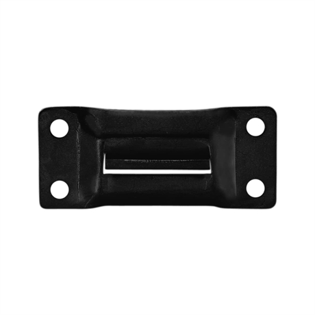 Keeper plate for 17302 BLK, steel, black galvanised - Adam Hall Hardware