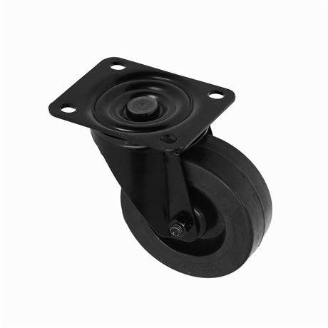 Sort hjul. 100 mm. Uden bremse. Lækker kvalitet