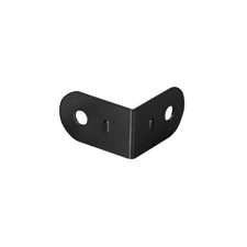 L-corner small galvanised, black - Adam Hall Hardware