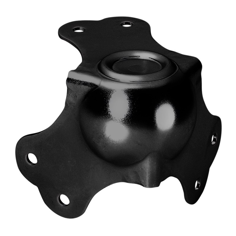 large ball corner with trough galvanised, black - Adam Hall Hardware