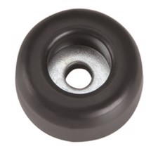 Gummifødder 25 x 11 mm. Sort. 100 stk.