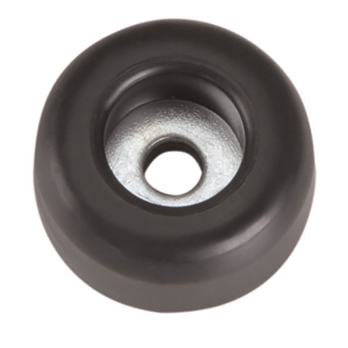 Gummifødder 25 x 11 mm. Sort. 100 stk.