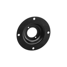 Adam Hall Hardware 49051 BLK - Round Steel Mounting Plate for 1 x Universal D-Type Socket, black