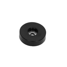 Rubber foot 38 X 10 mm, black, anti-slip - Adam Hall Hardware