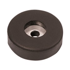 Gummifødder 38 x 10 mm. Sort. 100 stk.