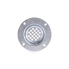 Small ventilation dish, round, steel, galvanised - Adam Hall Hardware