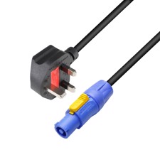 Adam Hall Cables 8101 PCON 0300 GB - Power Cord BS1363 - Powercon 1,5 mm² 3 m