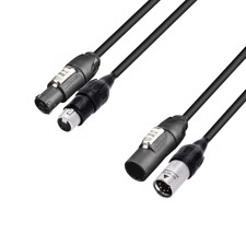 Hybrid Cable power- & DMX Neutrik powerCON TRUE1-TOP® & 5-pole XLR IP65 - 1.5 m - Adam Hall Cables