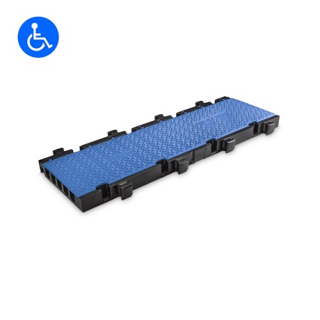 Defender MIDI 5 2D BLU - Midi 5 2D module system for wheelchair ramp and barrier-free transition - middle part blue lid