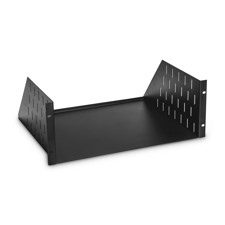 Hylde for 19" Rack. 4 unit. Dybde 37,5 cm.