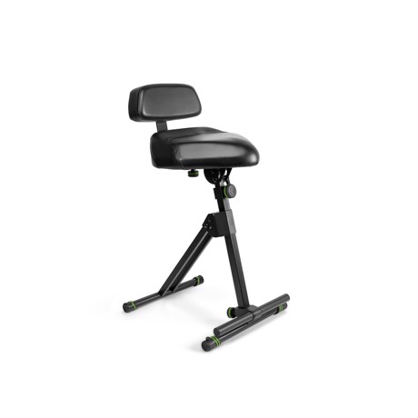 Billede af Gravity FM SEAT1 BR - Height adjustable stool with foot and backrest