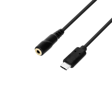 USB-C adapterkabel - 3,5 mm hun mini jack × USB-C - 0,2 m - Adam Hall Cables