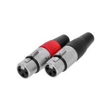 XLR plug 3-pole female - Paar - Adam Hall Connectors