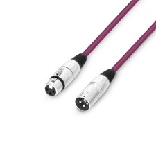 Microphone Cable XLR female to XLR male - 0.5m purple - Adam Hall Cables