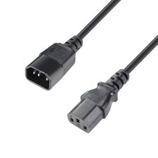 Apparatkabel link/ forlænger 1 m 3 x 0.75 mm² - Adam Hall® 