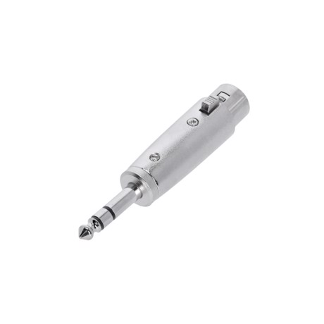 Adapter XLR female to 6.3 mm jack stereo male - Adam Hall Connectors