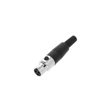 Mini XLR plug 3-pole female - Adam Hall Connectors