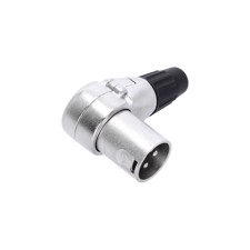 XLR connector 3-pole male angled - Adam Hall Connectors