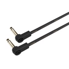 Adam Hall Cables K4 IRR 0030 FLM - Flat Audio Cable, 6.3 mm Mono Gold Plug, 0.3 m
