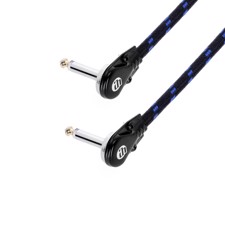 Instrument Cable with braided jacket angled Jack TS - 0.3 m - Adam Hall Cables