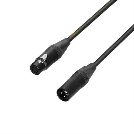 Adapterkabel - XLR 5-Pin Hun x XLR 3-Pin Han - 0,2 m - Adam Hall Cables