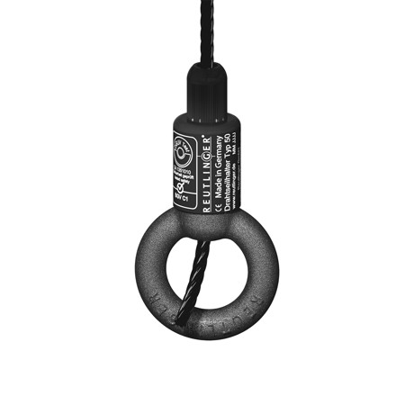 Adam Hall Accessories S 50 S V3 - Wire Rope Holder with Coupling Part Ring for 4 - 5 mm Ropes, up to 90kg