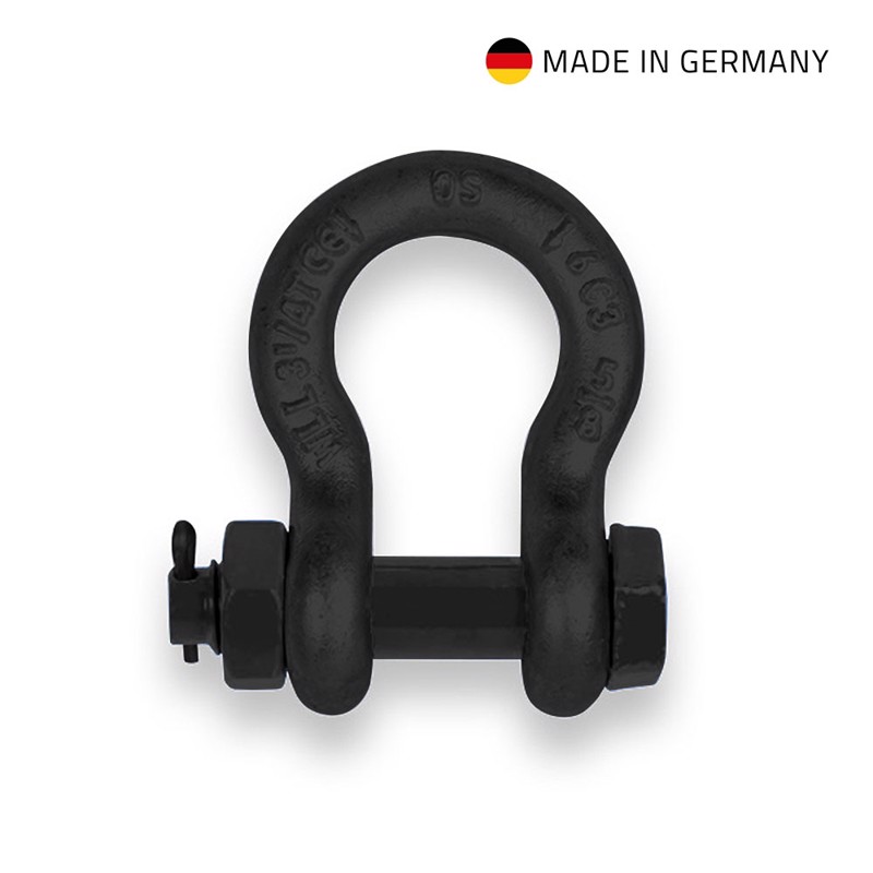 Adam Hall Accessories SH2 B 0325 - Schackle with Bolt, Nut and Split Pin black