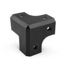Adam Hall Hardware X 318787 - Black Plastic Cabinet Corner, 45 mm