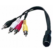 DIN-jack kabel 15cm - ACA-15/2 - MONACOR
