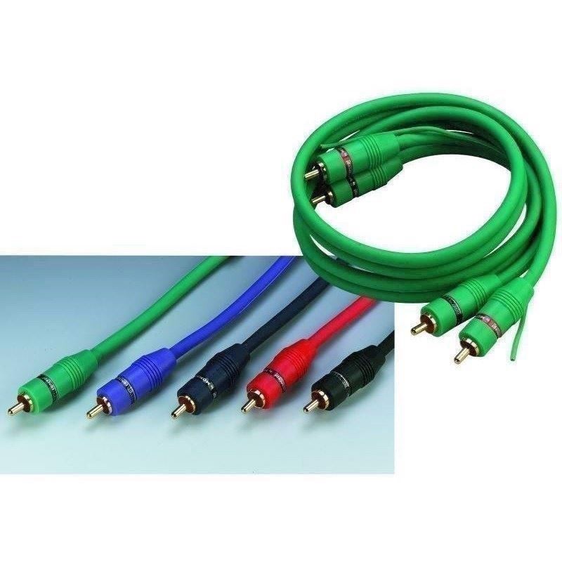 Phonokabel 0.8m blå - AC-080/BL - CARPOWER