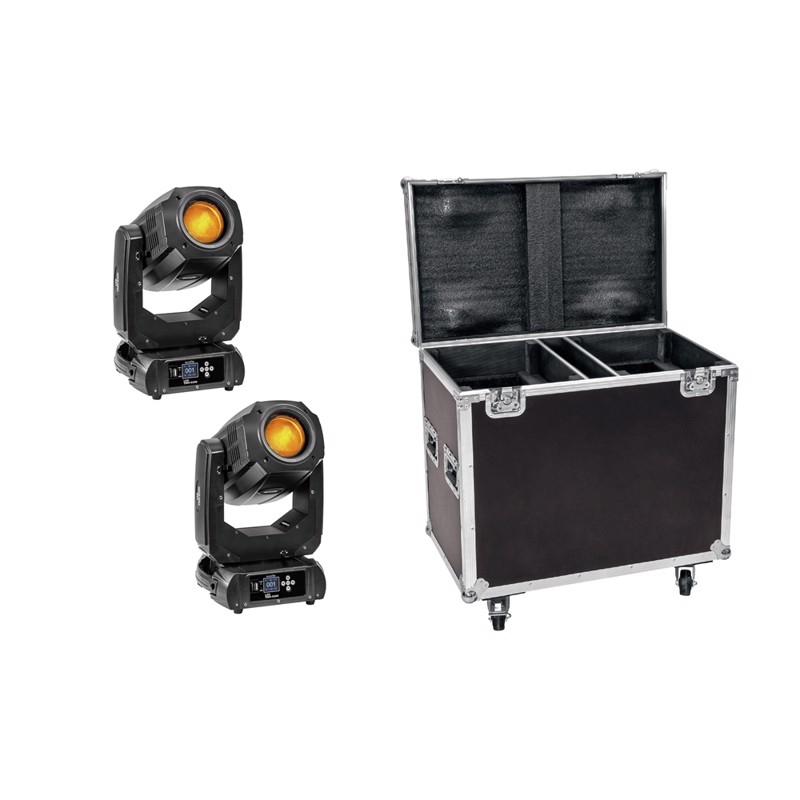 Eurolite sæt: 2 x LED TMH-S200 + Case
