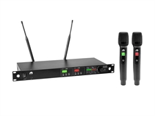 OMNITRONIC UHF-602 2-channel Wireless Mic System 823-832/863-865 MHz