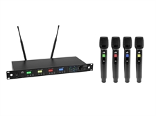OMNITRONIC UHF-604 4-channel Wireless Mic System 520-554 MHz