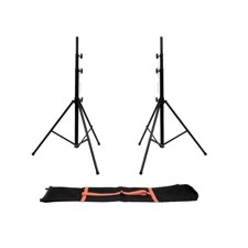 Sæt med 2 lysstativer + taske. Max. 315 cm. Max. 30 kg. Eurolite LS-1