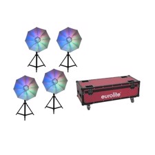 Eurolite Set 4x LED Umbrella 95 + Case