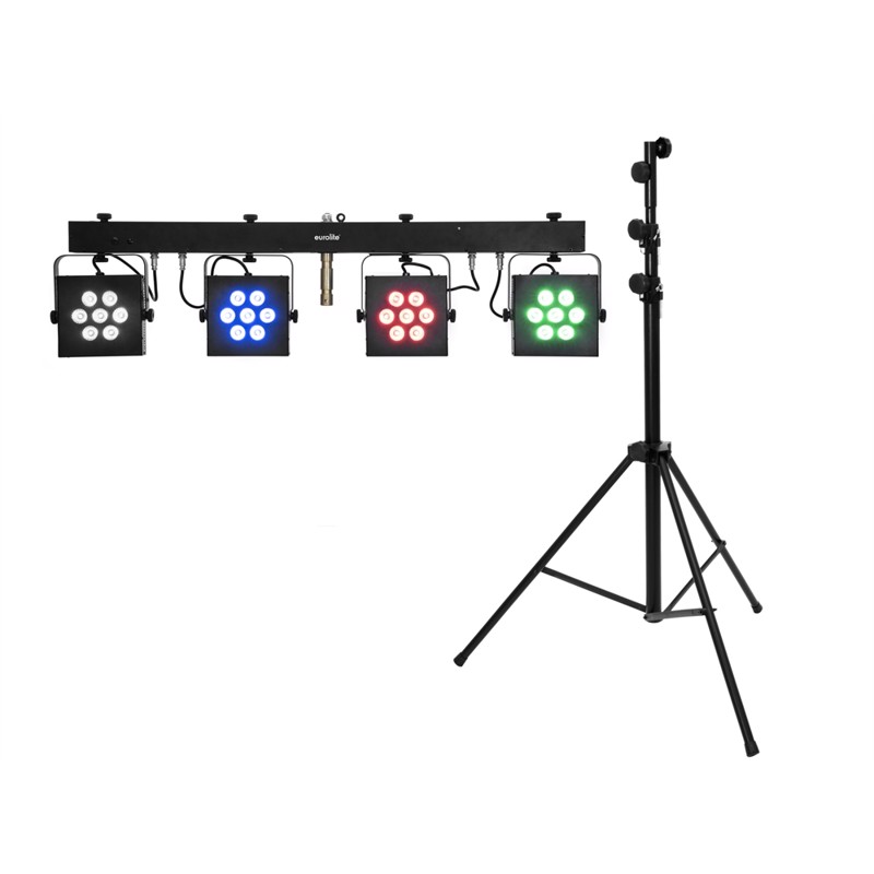 Eurolite sæt: LED KLS-3002 + STV-60-WOT EU Steel stand black