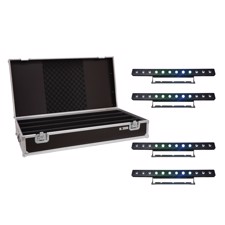 EUROLITE Set 4x LED PIX-12 QCL Bar + Case
