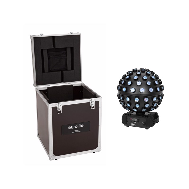 Eurolite sæt LED B-40 lasersbeameffekt + Flightcase