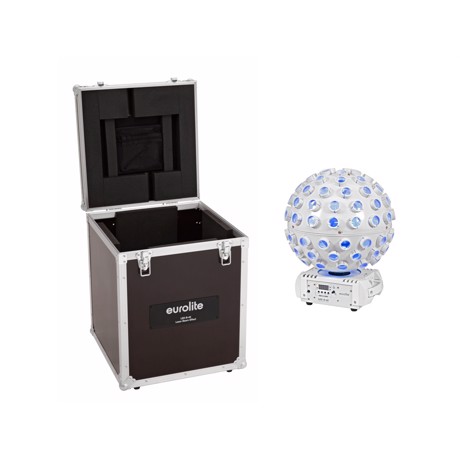 EUROLITE Set LED B-40 LED effekt med RGBW farvemix og laser i HVID + Flightcase