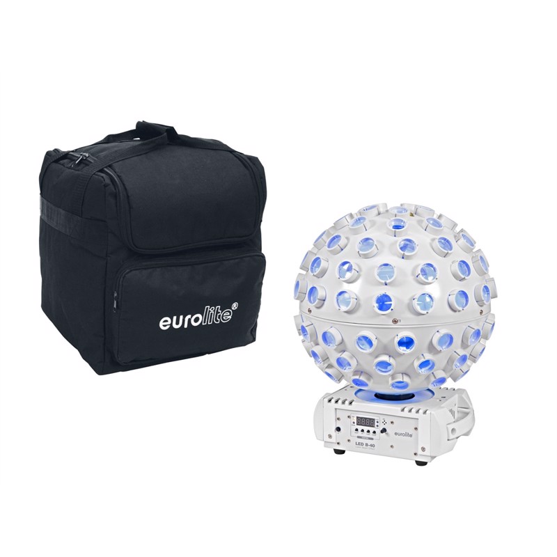 Eurolite sæt: LED B-40 Laser Beam Effect wh + Softbag