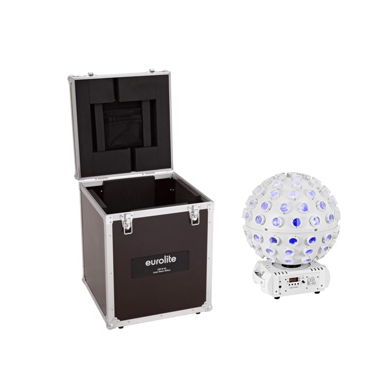 Eurolite sæt: LED B-40 HCL Beam Effect MK2 wh + Case