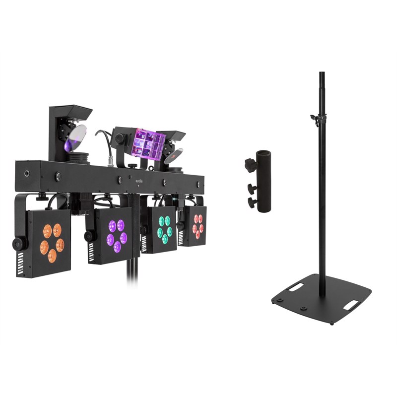 Eurolite sæt: LED KLS Scan Pro Next FX Compact Light sæt: + BPS-3 Loudspeaker Stand black