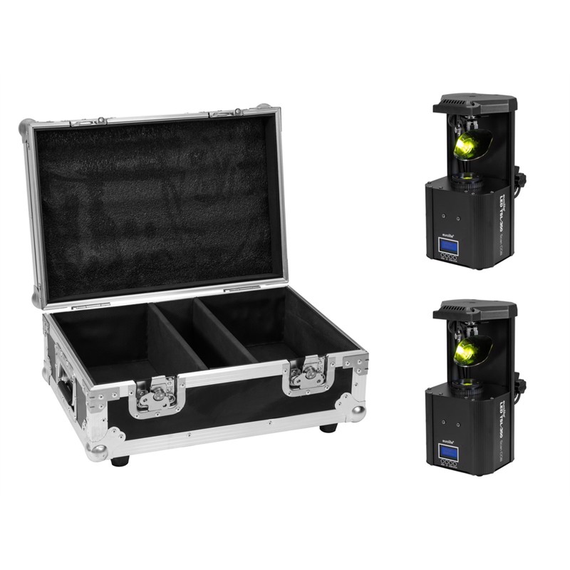 Eurolite sæt: 2 x LED TSL-350 Scan COB + Case