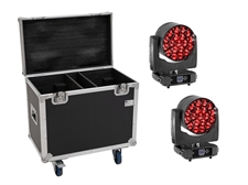 EUROLITE Set 2x LED TMH-H380 Beam/Wash/Flower Effect + Flightcase with wheels