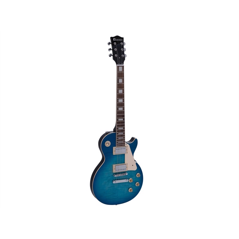 DIMAVERY LP-750 E-guitar, faded blueburst