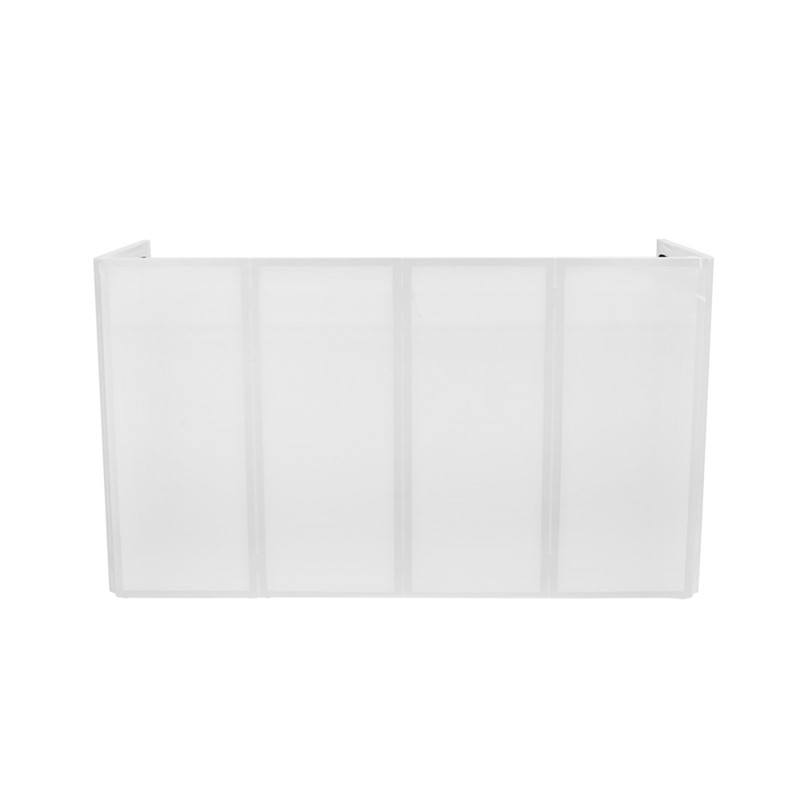 Stort mobilt DJ bord. Med hvidt cover